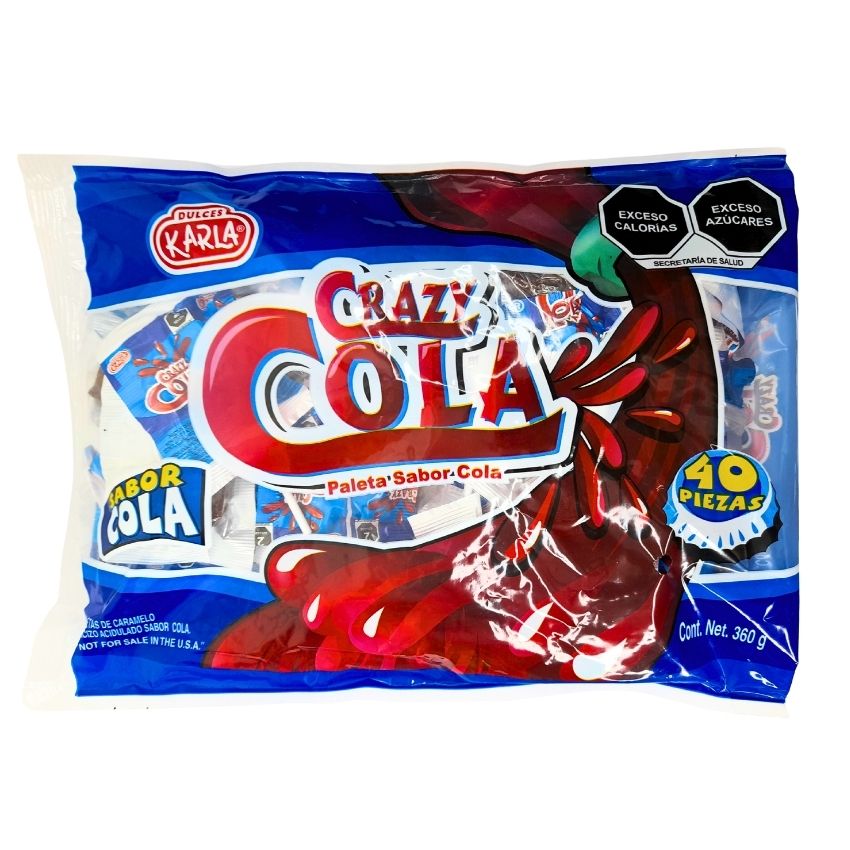 Karla Paleta Crazy Cola 40 Piezas