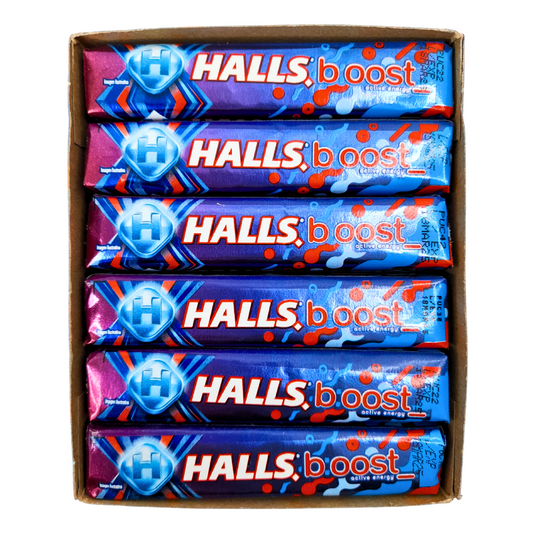 Adams Halls Pastilla Frutas Boost 12pz