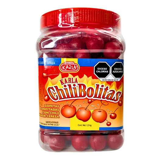 gomita de grenetina confitada con chile sabor cereza chilibolitas karla