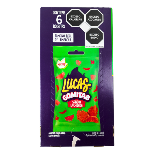 Mars Lucas Gomitas Sandía Enchilada 6pz 40gr