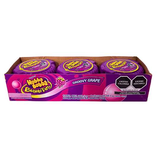 Mars Wrigleys Hubba Bubba Sabor Uva 6 Piezas