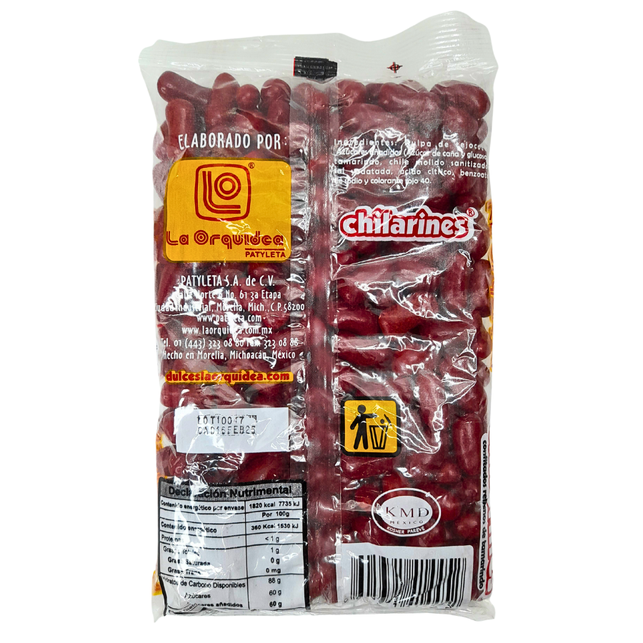 caramelos suaves de tamarindo picosito confitados Chilarines de la orquidea