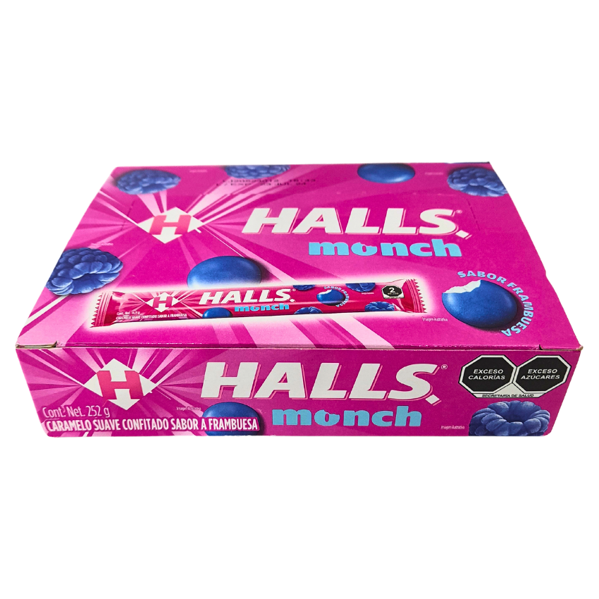 Adams Halls Munch Frambuesa 15pz