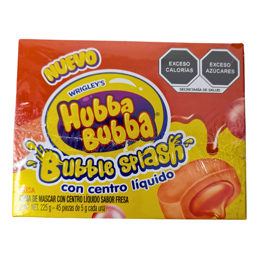 Mars Wrigleys Hubba Bubba Bubble Splash Fresa 45 Piezas