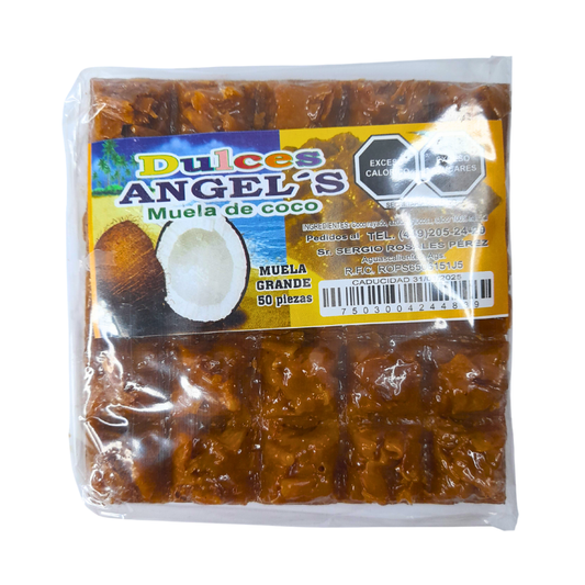 Dulces Angel’s Caramelo Muelas de Coco 50pz