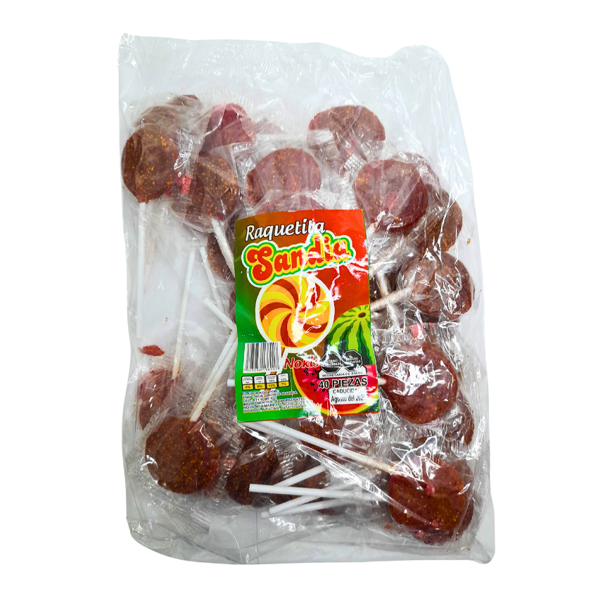 Nokis Paleta Raquetita Sandía 40pz