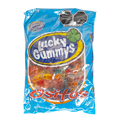 gomas de grenetina lucky gummy ositos sabores frutales