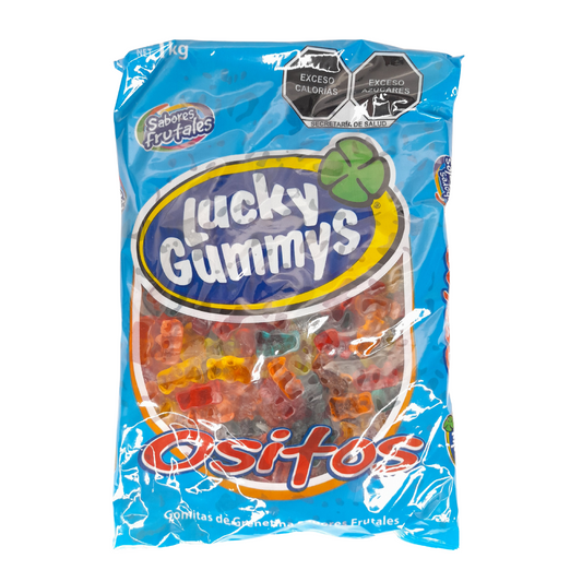 gomas de grenetina lucky gummy ositos sabores frutales