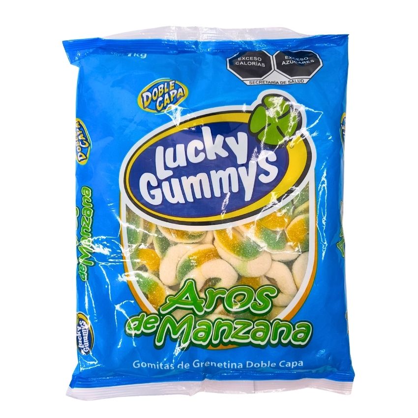 Lucky Gummys Aros de Manzana 1kg