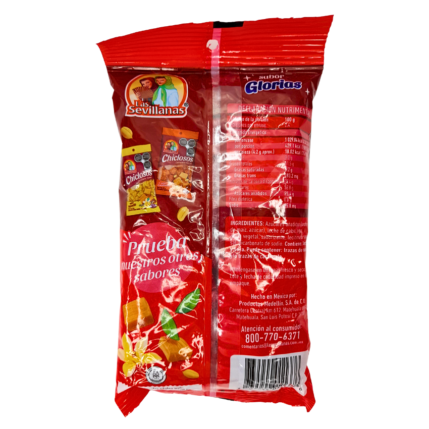 caramello suave chicloso sabor cajeta y nuez las sevillanas