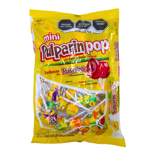 De la Rosa Paleta Pulparin-Pop Mini 50pz