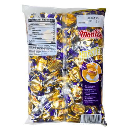 caramelo suave chiclosos sabor cacahuate y caramelo nutster montes