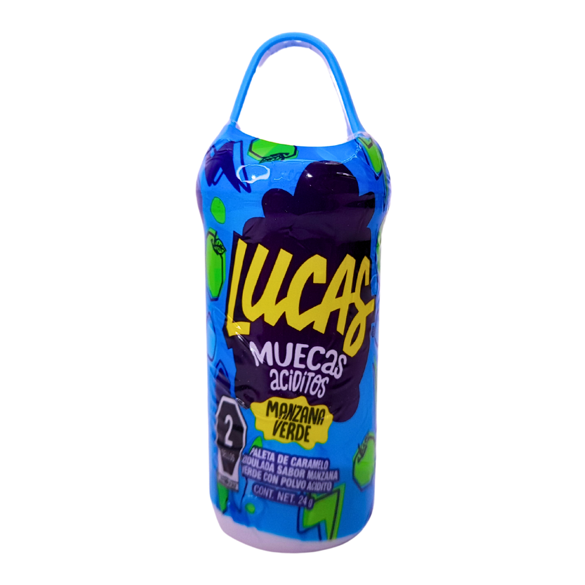 Mars Lucas Muecas Aciditos Manzana Verde 10 Piezas