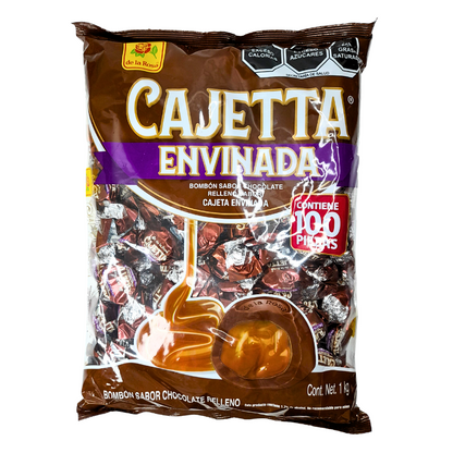 chocolate selecto relleno con jalea sabor cajetta de la rosa