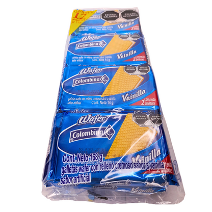 Colombina Galleta Wafer Vainilla 12pz