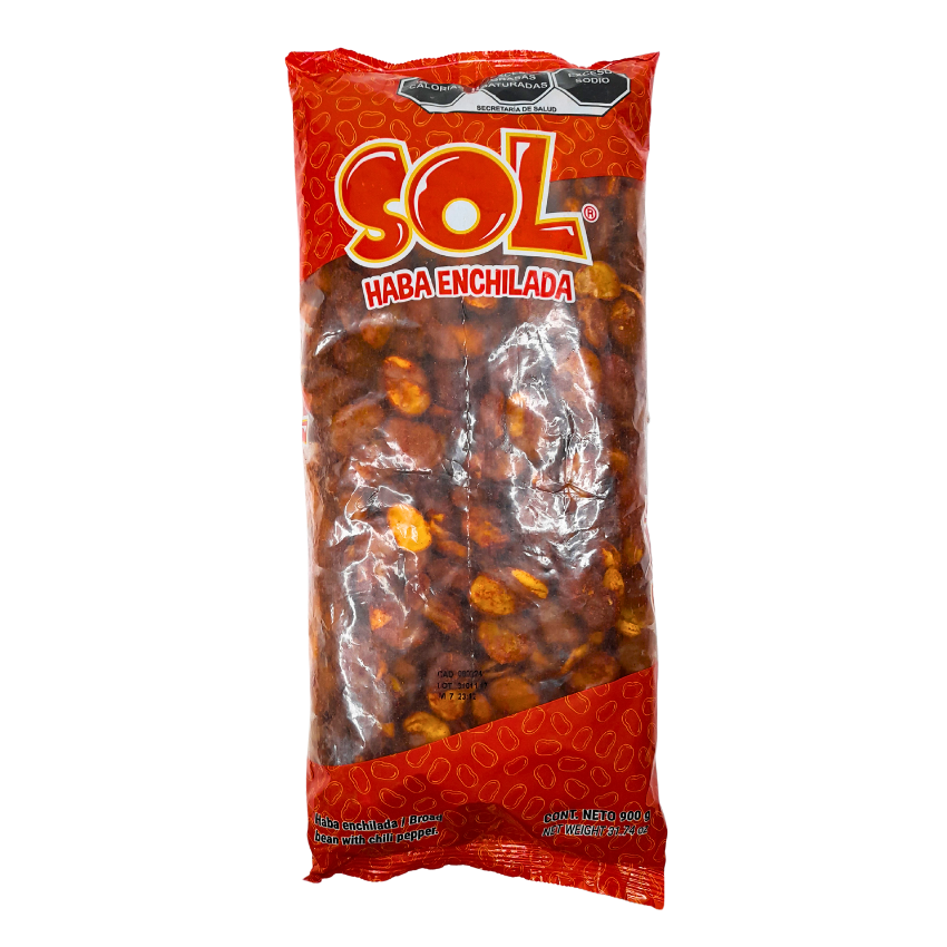 Botanas Sol Haba Enchilada 900gr