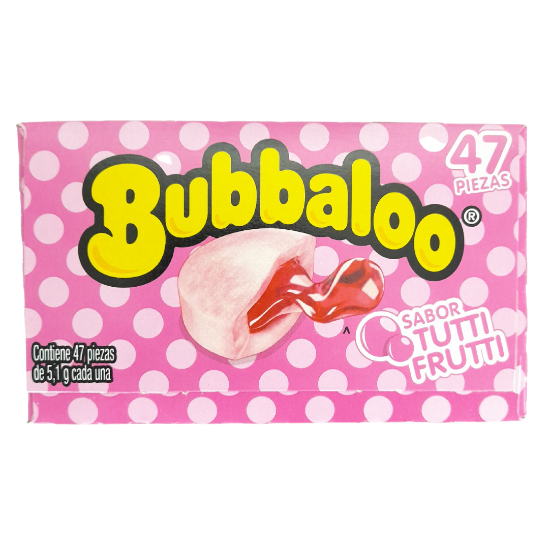 Chicle Bubbaloo Frutas 47pz | Adams | Dulcerías Y Abarroteras Vázquez