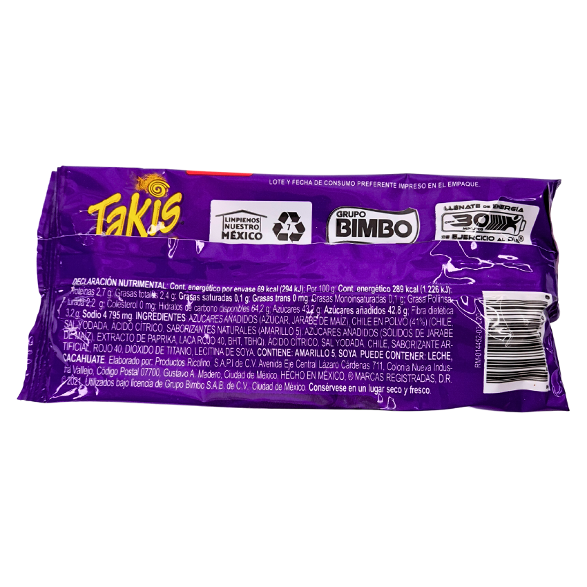 Vero Paleta Takis Fuego 12 Piezas