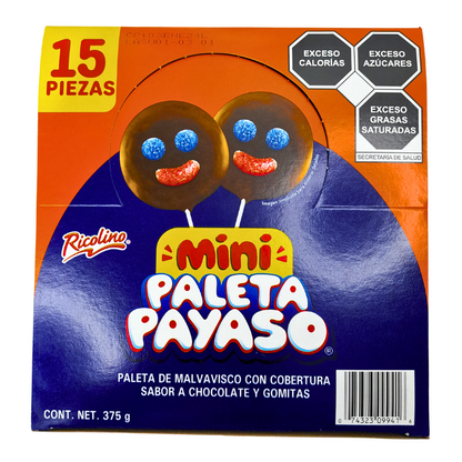 Ricolino Mini Paleta Payaso 15 Piezas