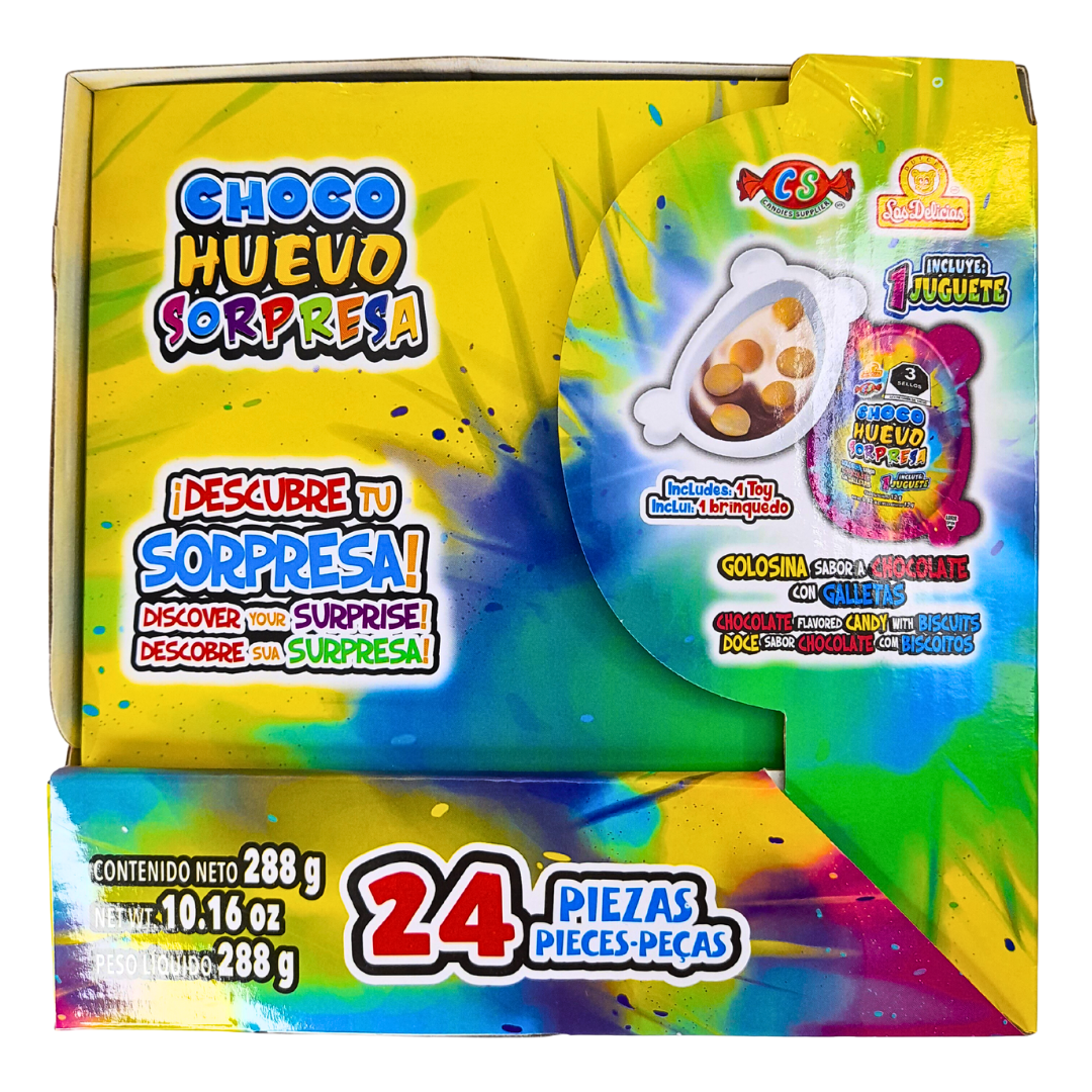 Choco Huevo Sorpresa 24 Piezas, Las Delicias