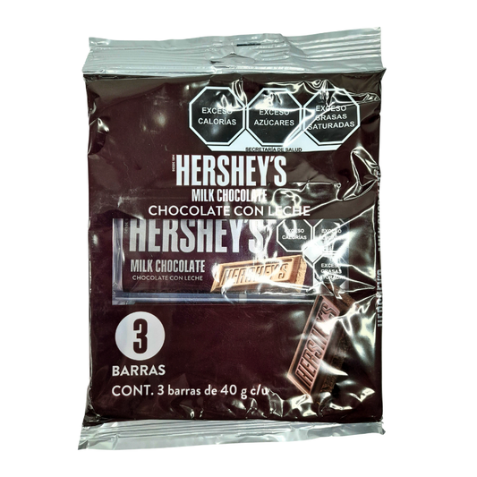 Hershey’s Barra Chocolate Con Leche 40gr 3pz
