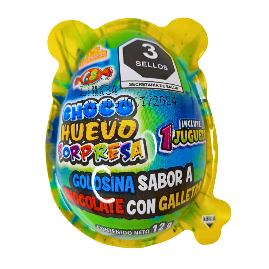 Choco Huevo Sorpresa 24 Piezas, Las Delicias