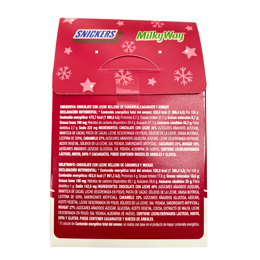 Mars Snickers Milky Way Regalo Navideño 70gr