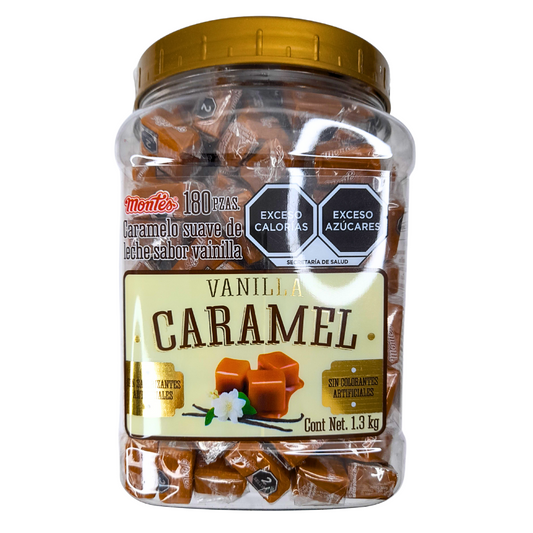 caramelo suave chiclosos sabor vainilla y dulce de leche caramel montes