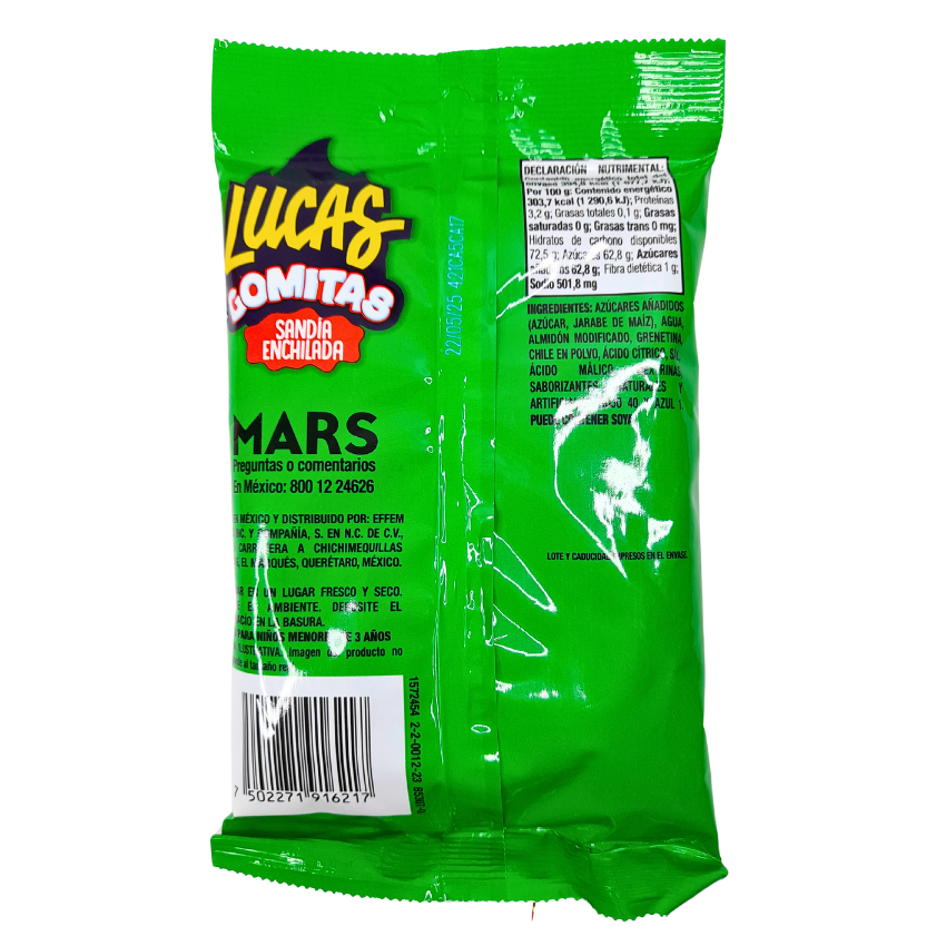 Mars Lucas Gomitas Sandía Enchilada 130gr