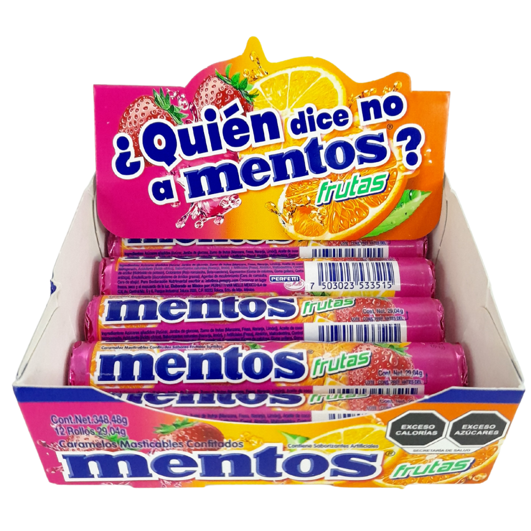 Caramelo suave confitado con sabores frutales mentos chupa chups