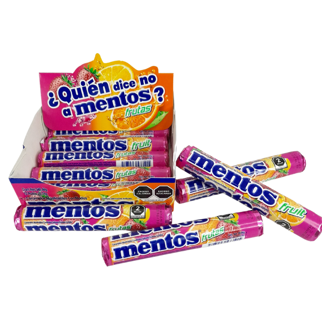 Caramelo suave confitado con sabores frutales mentos chupa chups