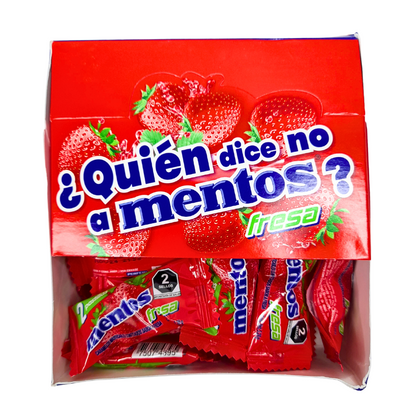 Chupa Chups Mentos Bi-Pack Fresa 40pz