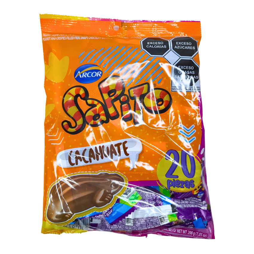 Arcor Sapito Chocolate Cacahuate 20pz