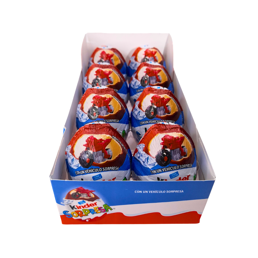 Ferrero Huevito Kinder Sorpresa Vehículos 8 Piezas