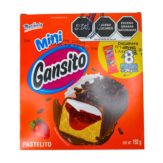 Marinela Pastelito Gansito Mini 8 Piezas