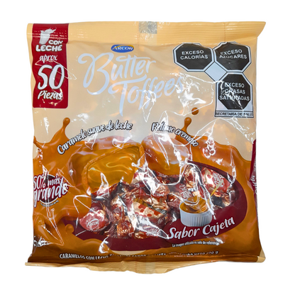 Arcor Butter Toffees Cajeta 50pz