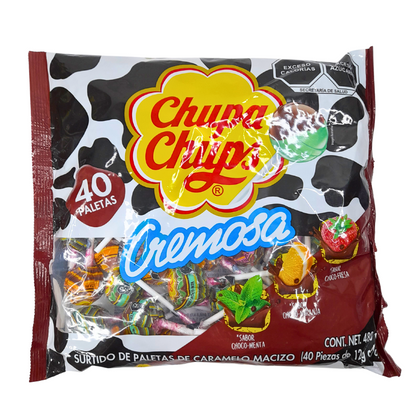 Chupa Chups Paleta Cremosa Chocolate 40pz