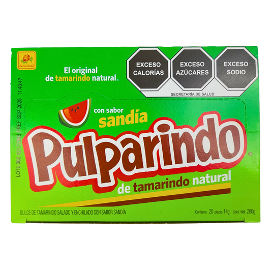 De la Rosa Pulparindo Original Sandía 20pz