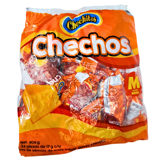 Chechitos Mega Chechos Queso Enchilado 24pz