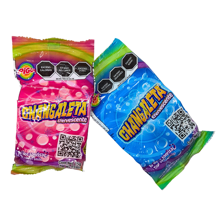 Dulces Pigüi Paleta Changaleta Efervescente 20pz