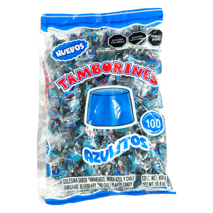 TM Tamborines Azulitos 100pz