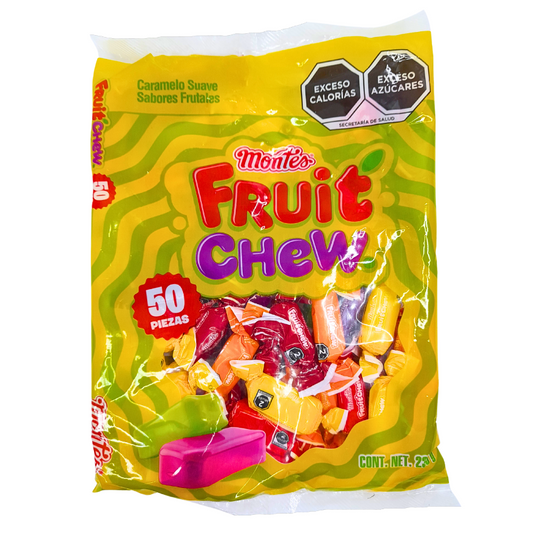 Montes Chicle Fruit Chew 50 Piezas