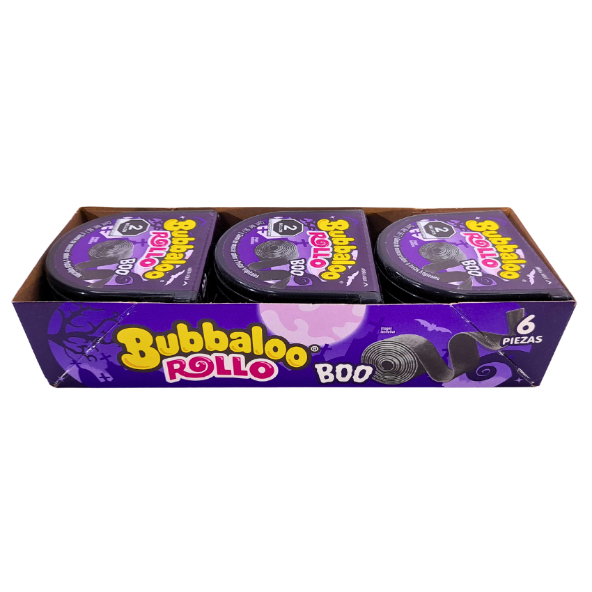 Adams Chicle Bubbaloo Rollo Boo Halloween Frutas Tropicales