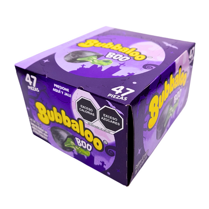 Adams Bubbaloo Chicle Boo Halloween Frutos del Bosque 47 Piezas