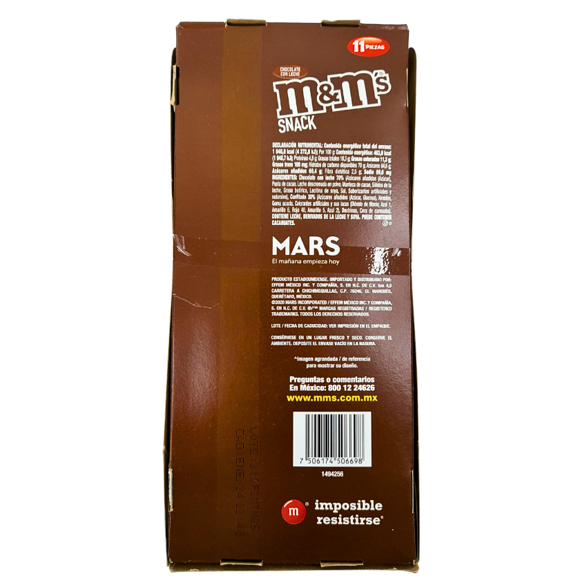 Mars M&Ms Snack 11 Piezas