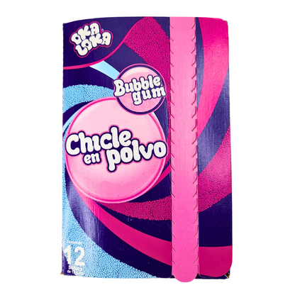 sobrecitos de chicle en polvo sabores frutales oka loka