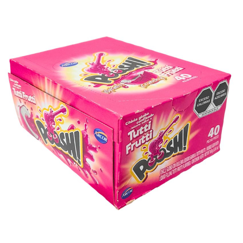 Arcor Chicle Poosh Tutti Frutti 40pz