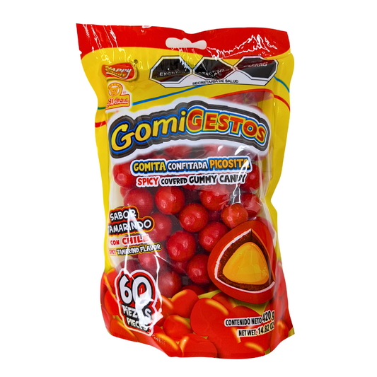 gomita de grenetina confitada sabor tamarindo con chile gomi gestos las delicias