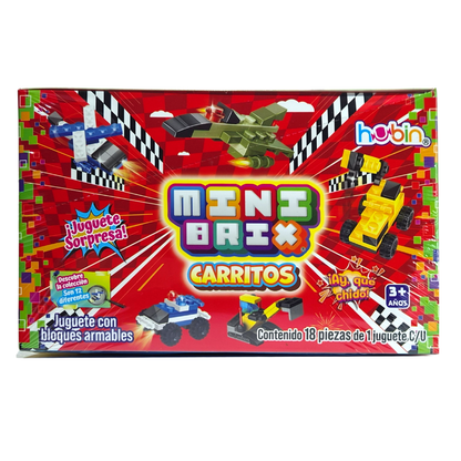 Hubin Mini Brix Carritos 18pz
