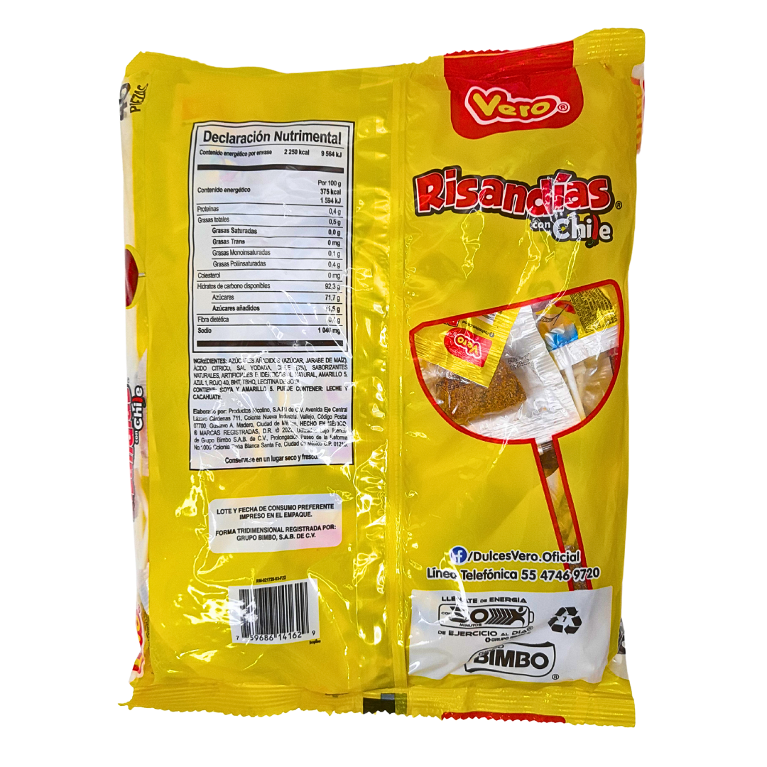 Paleta Risandías Chile Vero 40pz